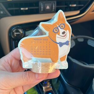 Molly & Rex 2025-2026 Corgi Dog 12 Month Mini 3" Stand Up Desk Calendar - New